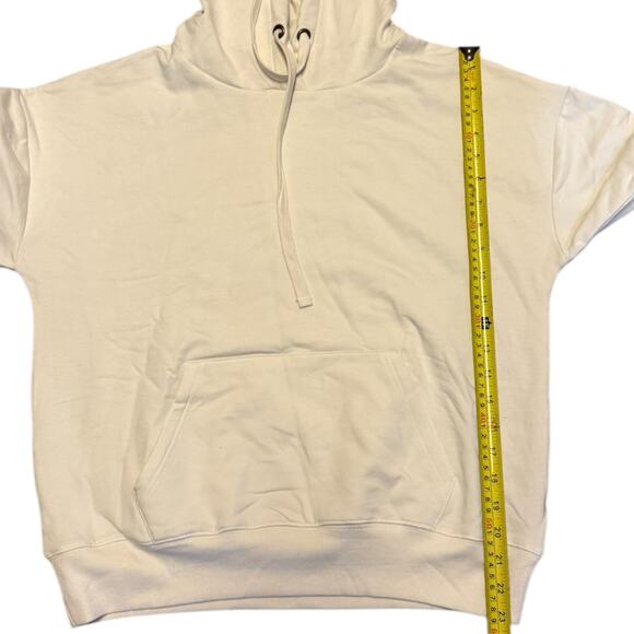 Buffalo David Bitton Cream Pullover Fleece Stretch Hoodie Medium NWOT - Picture 5 of 5